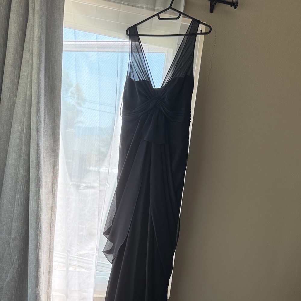 White by Vera Wang Elegant Black Evening Gown